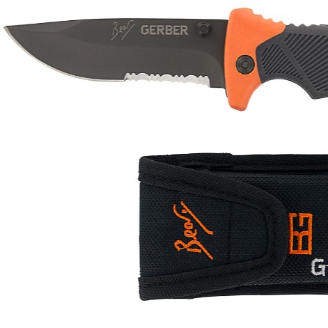 Нож раскладной Gerber Bear Grylls Folding Sheath Рифленый