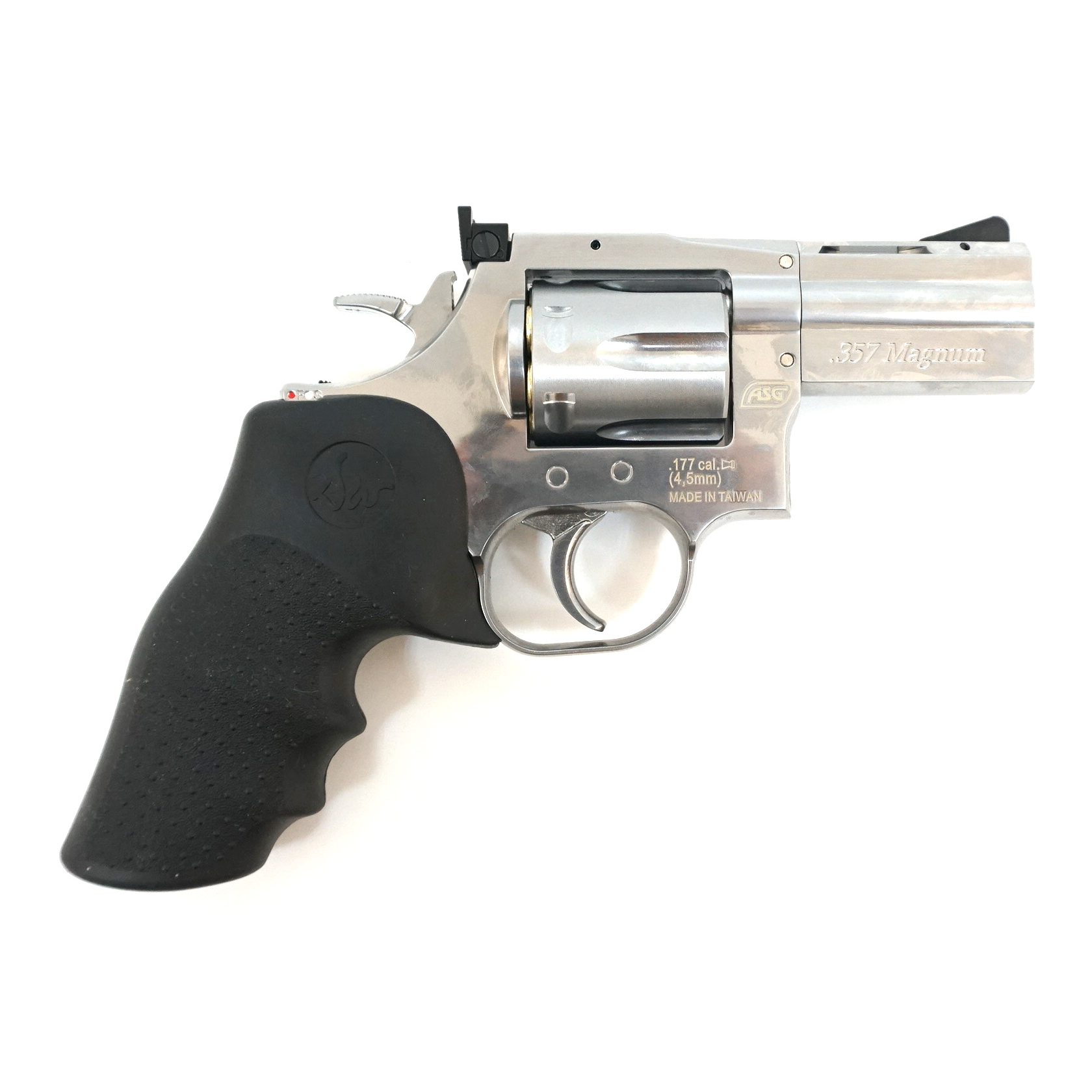Пневматический револьвер ASG Dan Wesson 715-2,5 silver пулевой 4,5 мм