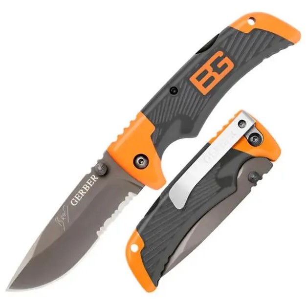 Нож раскладной Gerber Bear Grylls Scout, оранжевый