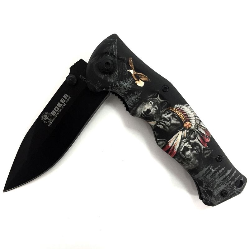 Тактический складной нож Boker B048, вождь