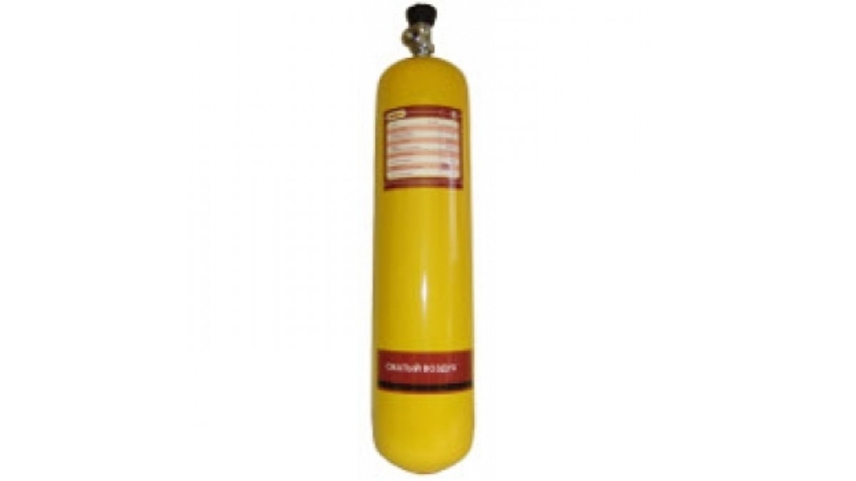 Баллон БМК-300В-7-1-1-1 с вент. и манометром для PCP, 7 л.