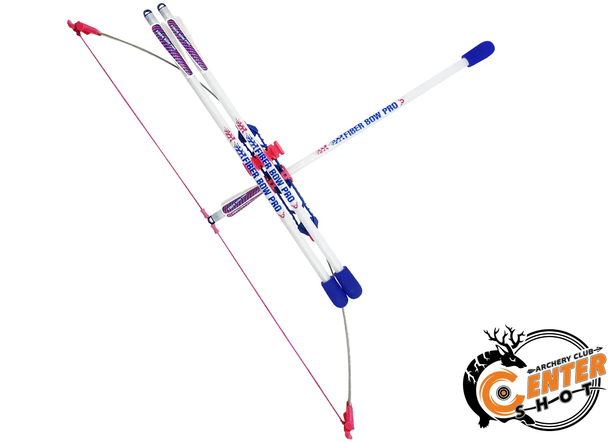 Лук детский классический Fiber Bow Pro (с комплектацией), синий