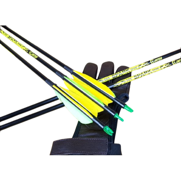 Стрела лучная фибергласс Centershot Spark 500 оперение Parabolic 3"