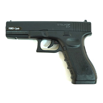 Пневматический пистолет Stalker S17 (аналог Glock17) металл, пластик, черный 4,5 мм