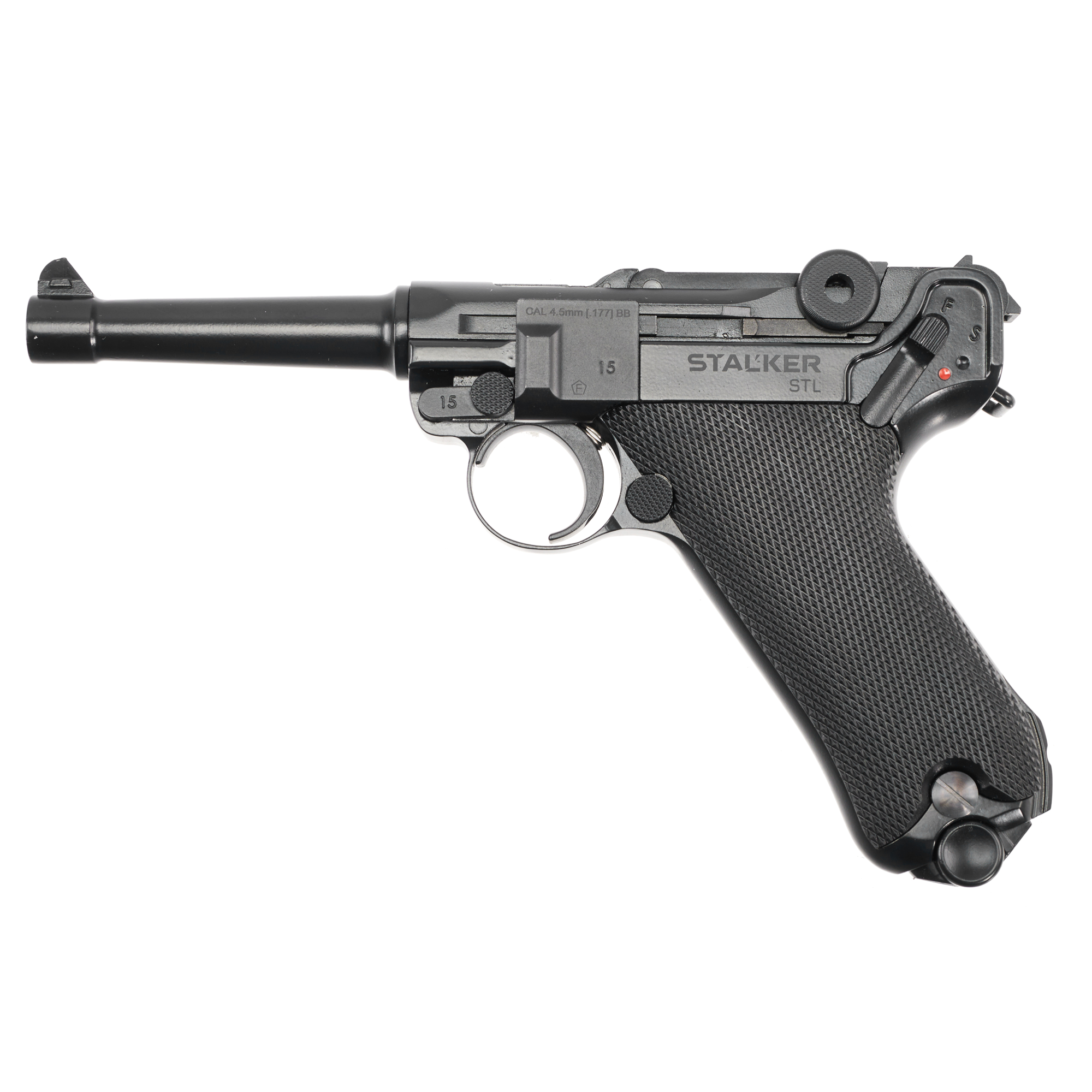 Пневматический пистолет Stalker STL (Luger P08) 4,5 мм (металл, 95 м-с, Blowback)